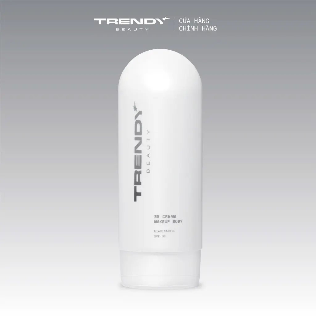 Kem BB Dưỡng Trắng & Trang Điểm Toàn Thân TRENDY BEAUTY, Kháng Nước, Không Bết Dính, SPF 30 150ml