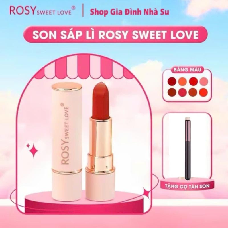 [DEAL TẶNG CỌ TÁN SON ] 1 Son Sáp Rosy Cao Cấp Dưỡng Môi Mềm Mịn Siêu lì ,An toàn cho Mẹ Bầu