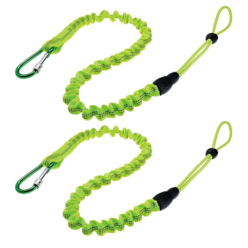 2pcs Nylon Tool Lanyard Rope with Spring Screw Lock Carabiner Working ...