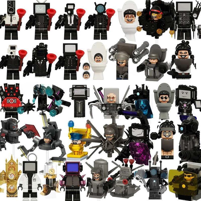 Hình Người Đàn Ông Nhà Vệ Sinh Mini Skibidi Hàng Mới Về Đồ Chơi Khối Anime TvMan Plus Titan Cameraman Loa Loa Đồ Chơi Mô Hình Gạch Thích Hợp Cho Trẻ Em Quà Tặng Sinh Nhật