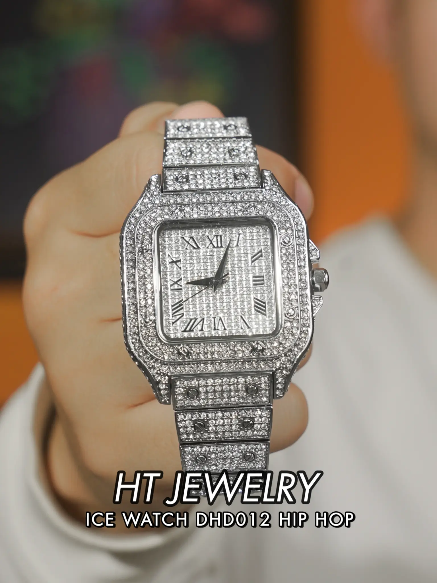 Đồng hồ nam HipHop DHD012 Đeo Tay Watch