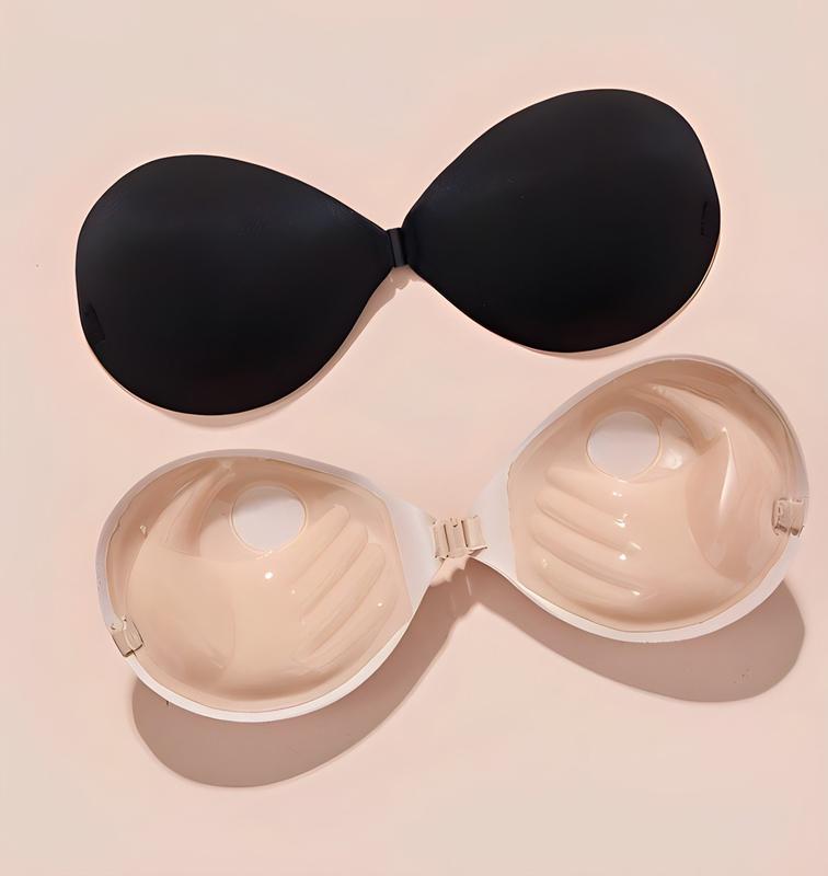 Áo lót Nữ top bra dán cài trước kèm dây trong đệm 3cm women kem p29.