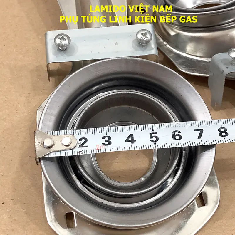 COMBO 2 Điếu inox 78, Họng Đầu Đốt chia lửa bếp gas mâm 78mm - [LINH KIỆN PHỤ TÙNG THAY THẾ BẾP GA] - ( Bass + Vít) 1