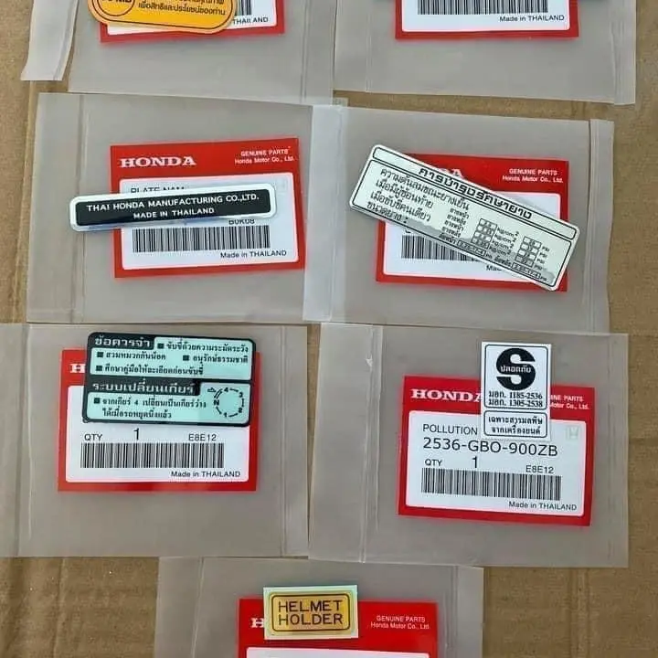 Bộ tem thông số xe dream thái gồm 7 miếng chất lượng Nhãn Dán Sticker