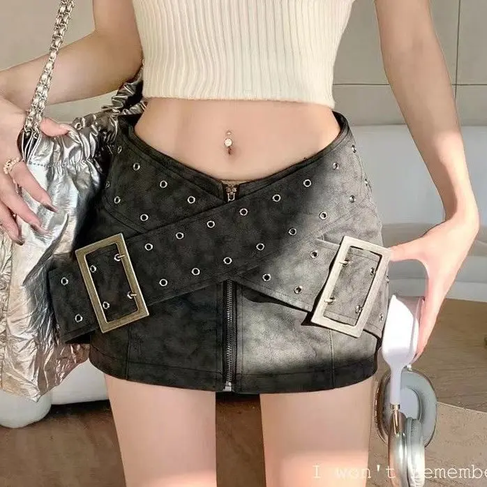 Chân Váy Denim, Dành Cho Nữ, Trang Phục Mùa Hè, Màu Đen, Bó Sát Vừa Vặn, Phong Cách Cổ Điển Gợi Cảm, Cạp Thấp, Chân Váy Có Khóa Kéo, Chân Váy Bodycon