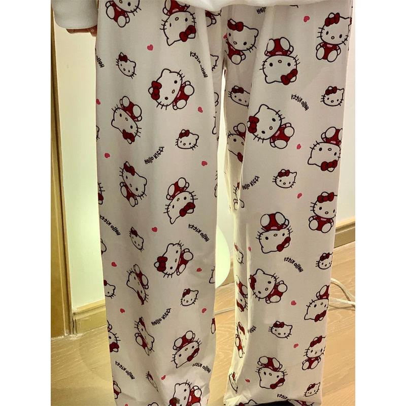 Product Introduction of Quần Ngủ Hoạt Hình Nhật Bản, Phong Cách Hello Kitty Ins, Quần Chống Muỗi Sớm Cho Nữ Sinh, Quần Thường Ngày Ký Túc Xá Dễ Thương, Quần Đi Bộ Women Áo Top 9