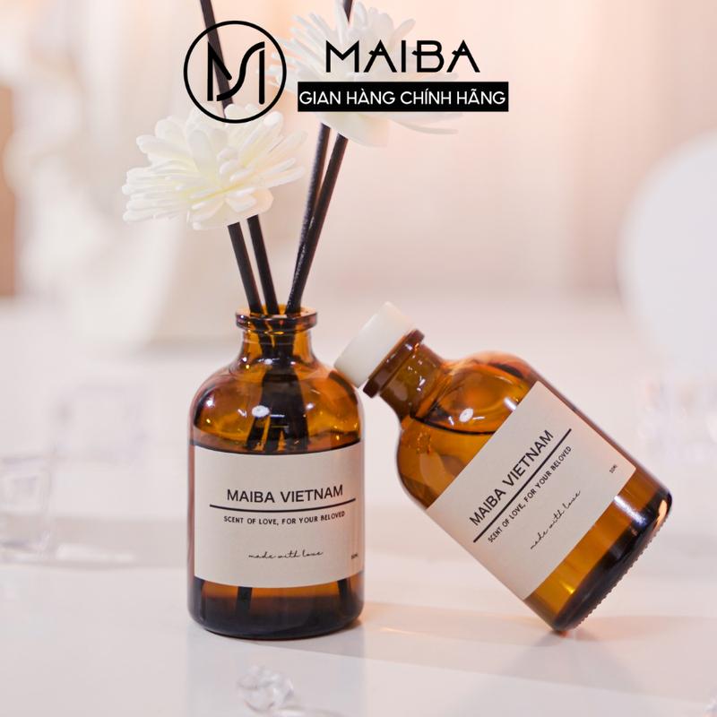 Tinh Dầu Thơm Phòng Thiên Nhiên Retro Nâu MAIBA 50ml Khử Mùi Không Khí, Thư Giãn va Giảm Stress - N50