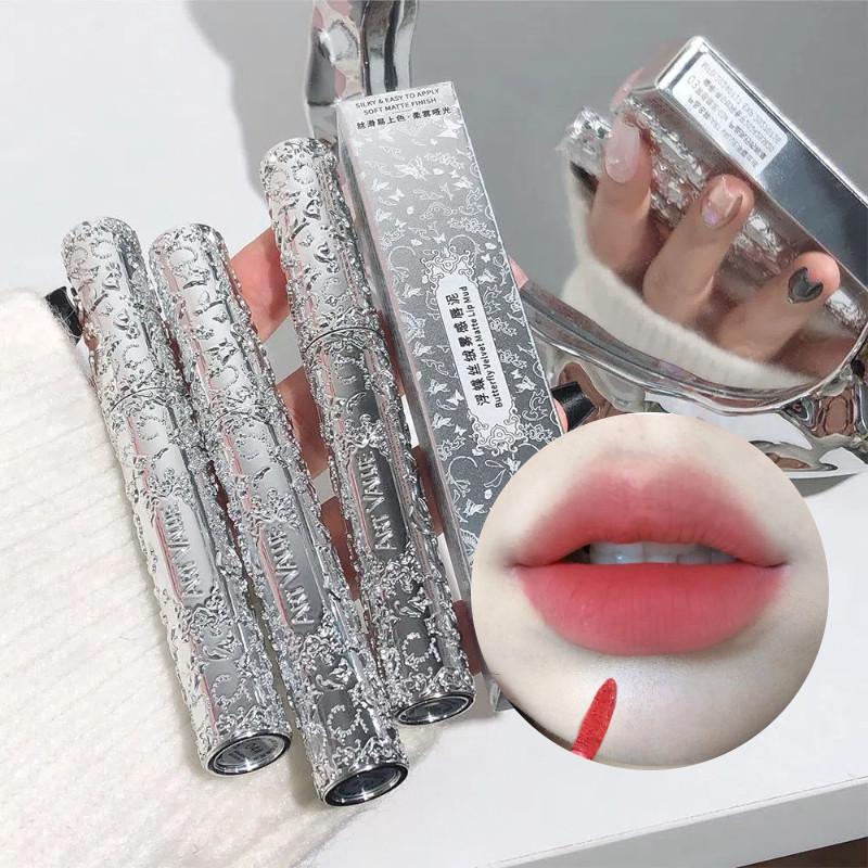  Son Môi Lì Nhung Màu Bạc Hình Bướm Giảm Giá Son Kem Giá Trị Nghệ Thuật 