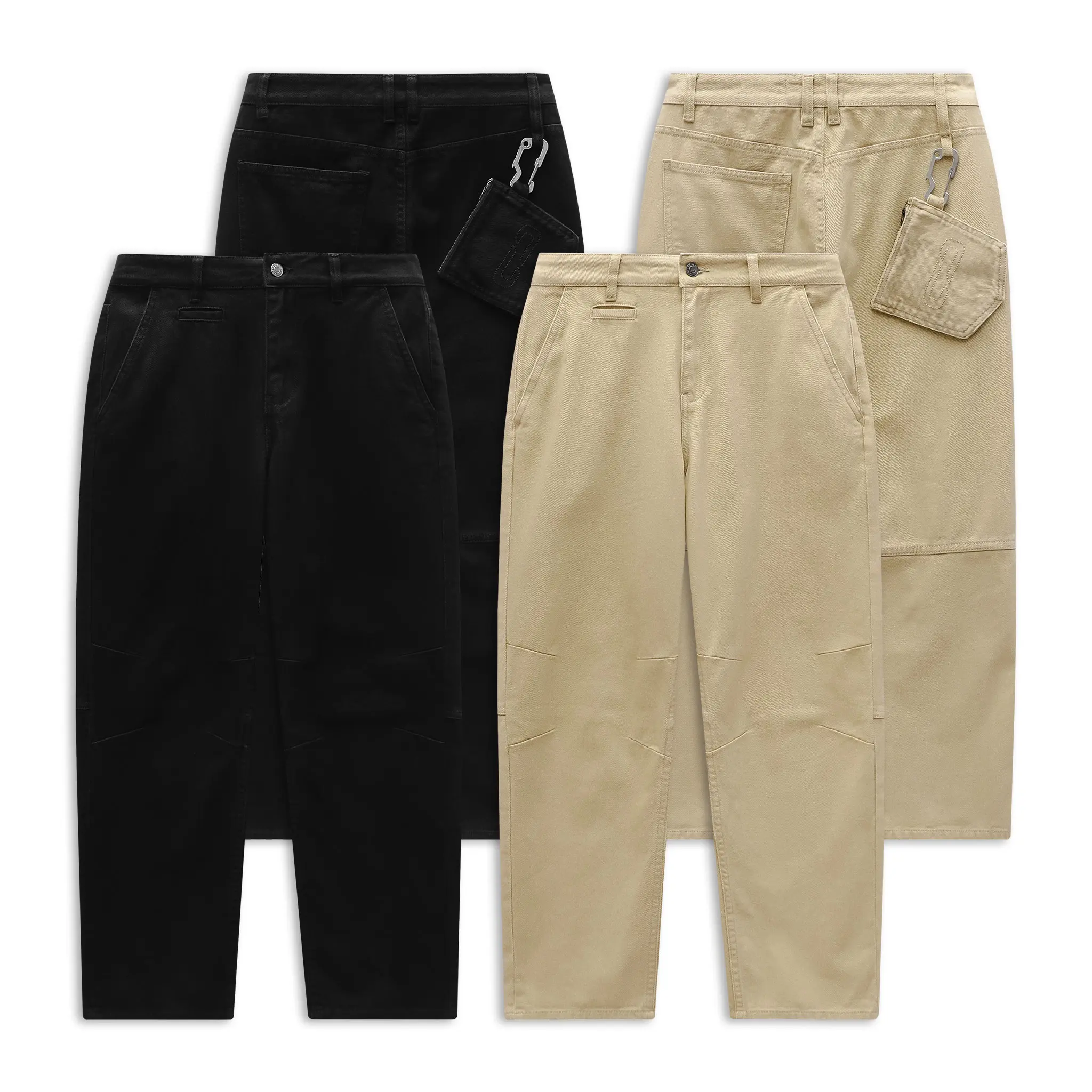 Quần Jean Nam Straight Camplife Attached Pocket, Chất Vải Jean Cotton Thoải Mái, QJ0097, SOMEHOW