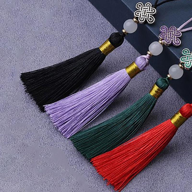Mặt Dây Chuyền Tua Rua Nút Thắt Trung Quốc, Tự Làm, Đầy Màu Sắc, Đồ Trang Trí Treo, Thủ Công, Mặt Dây Chuyền Ốp Điện Thoại Tua Rua, Phong Cách Trung Quốc, Thích Hợp Cho Quần Áo Và Phụ Kiện Túi 4
