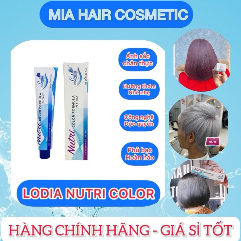 Thuốc Nhuộm Tóc Lodia 100ml Dành cho Salon Tóc, Tặng Sổ Tay Nhuộm Màu, Chọn Màu Không mùi Bền màu Hữu cơ Đổi Màu Tóc Nữ