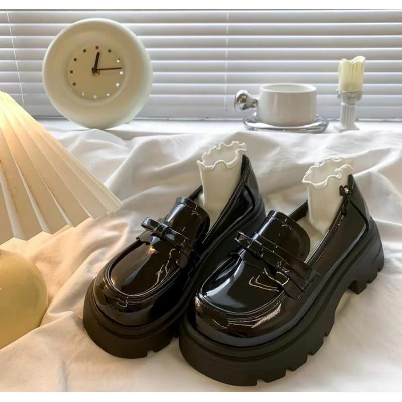  Giày đế đốc oxford nữ cao 5cm phong cách Nhật Bản thời trang hàng cao cấp LuxyShoes LX166 