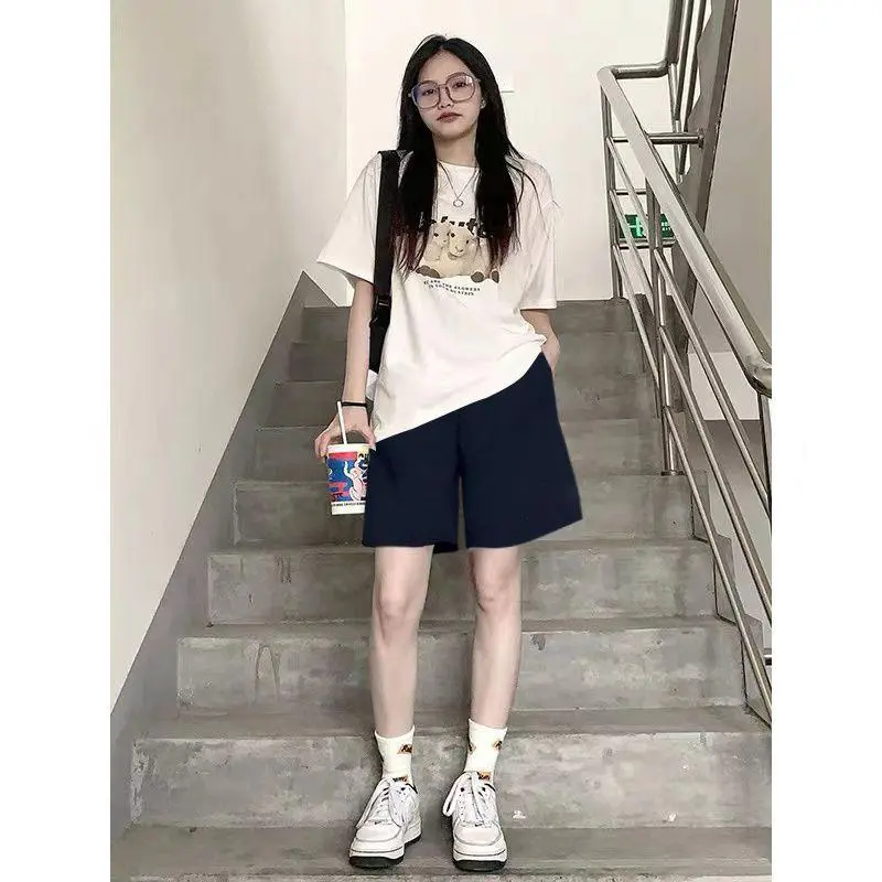 Quần short thể thao unisex form basic cạp chun chất liệu cotton mềm mịn 4