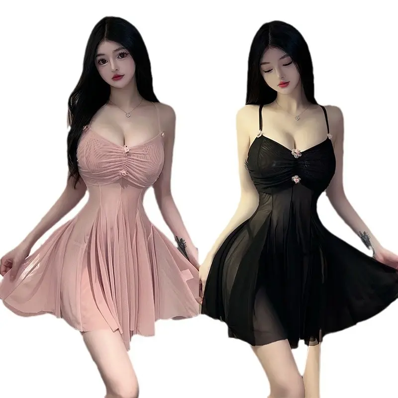 Váy ngủ nữ  tiểu thư dễ thương sexy  dáng xòe gợi cảm - VT106