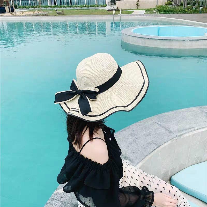 Mũ Chống Nắng Mùa Hè, Mũ Rơm Nữ, Phong Cách Hàn Quốc, Thích Hợp Đi Biển Bờ Biển, Trăm Chống Nắng, Bán Chạy, Bán Chạy, Bán Chạy 1