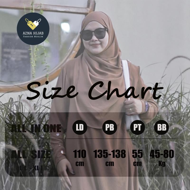 Product Introduction of GamisAzna - Asmah Set Pashmina  Simple Elegan Crinkle Airflow Variasi Kancing Gold Mewah Dress Wanita Muslim Manset Hitam Basic Panjang Murah Formal Syari 0
