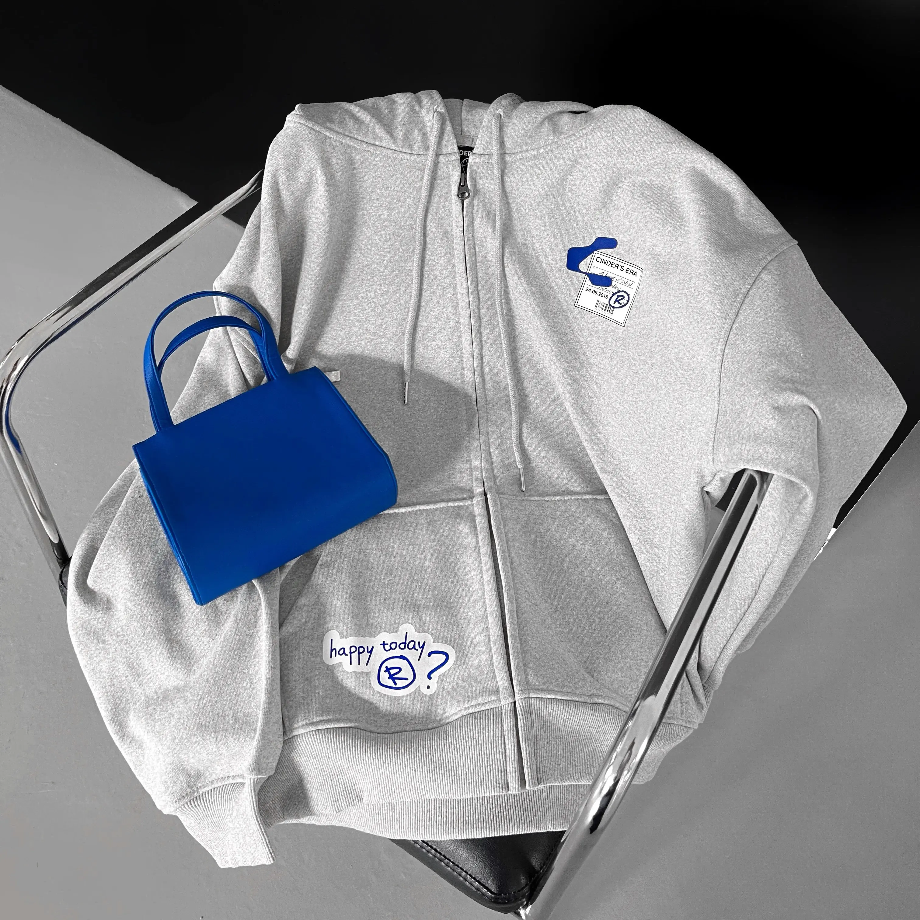 Áo Hoodie Zip Feeling Cinder Local Brand Menswear Dài Tay Tay Dài Có Túi