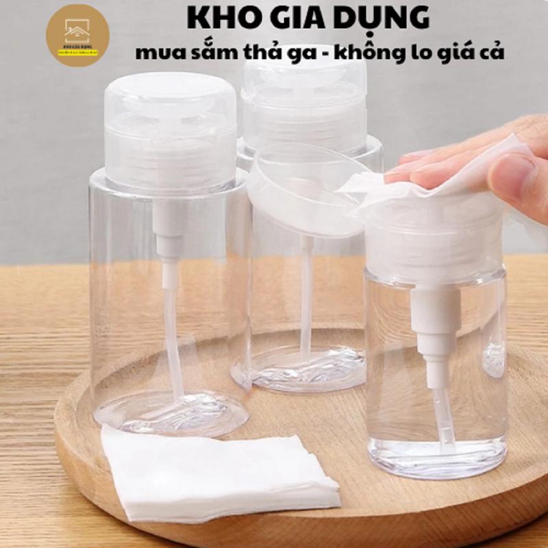  Lọ Chiết Nước Tẩy Trang Toner Có Nút Nhấn 100ml 150ml 200ml - Chai Chiết Mỹ Phẩm Tiện Lợi Dễ Sử Dụng 88821 