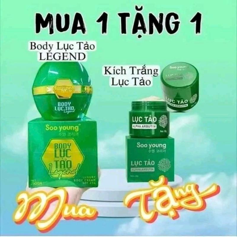 Kem Body Lục Tảo Soo Young Korea Dưỡng Trắng Da, Giảm Lão Hóa, Giữ Ẩm 250g - Dưỡng Da Body, Làm Đẹp Da Dưỡng Body 0