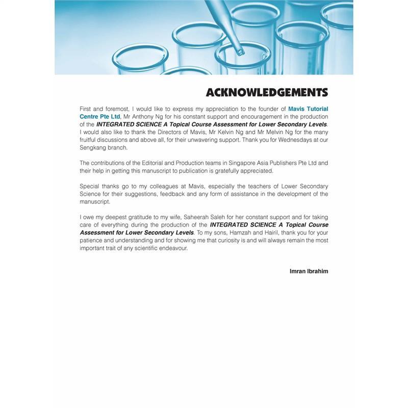 Product Introduction of High Quality Integrated Science Series For Lower Secondary Levels | Topical | Secondary Science School Assessment Books - SAP 6