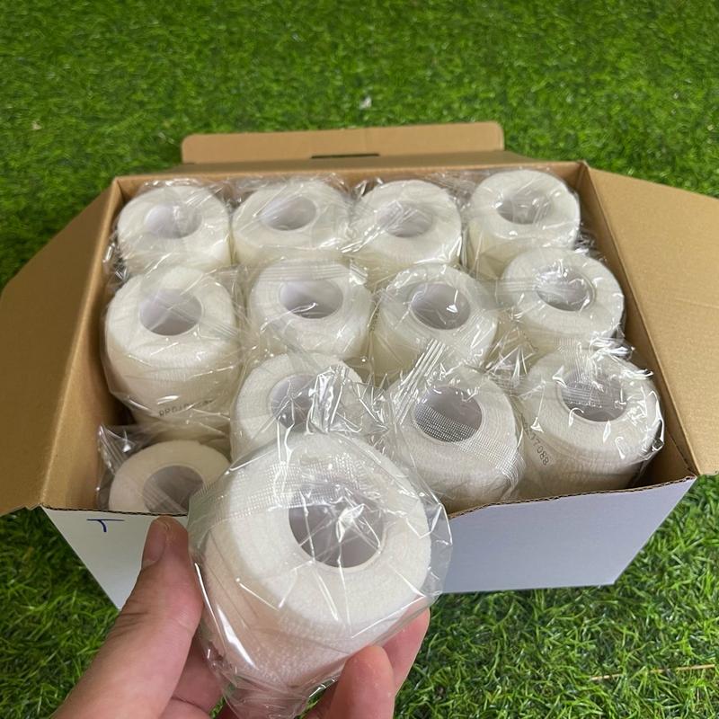 Combo 24&30 cuộn băng keo cao su non 5x4,5m Băng quấn thể thao tự dính, combo kèm tất, bình xịt, tất chống trơn inizaki - Sản phẩm chính hãng 1