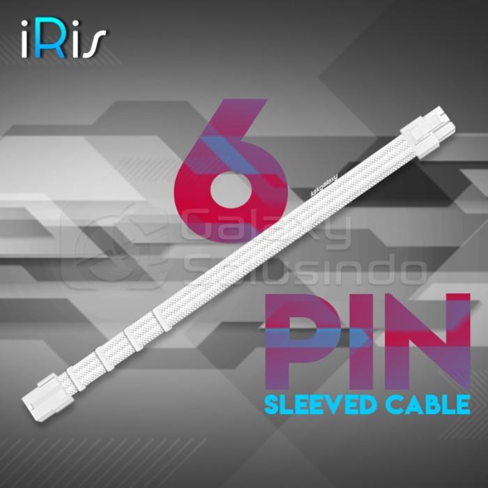 Gambar iRis ATX 6 Pin Extension Sleeved Cable - White dari GASOL DINOYO MALANG Kota Malang Tokopedia