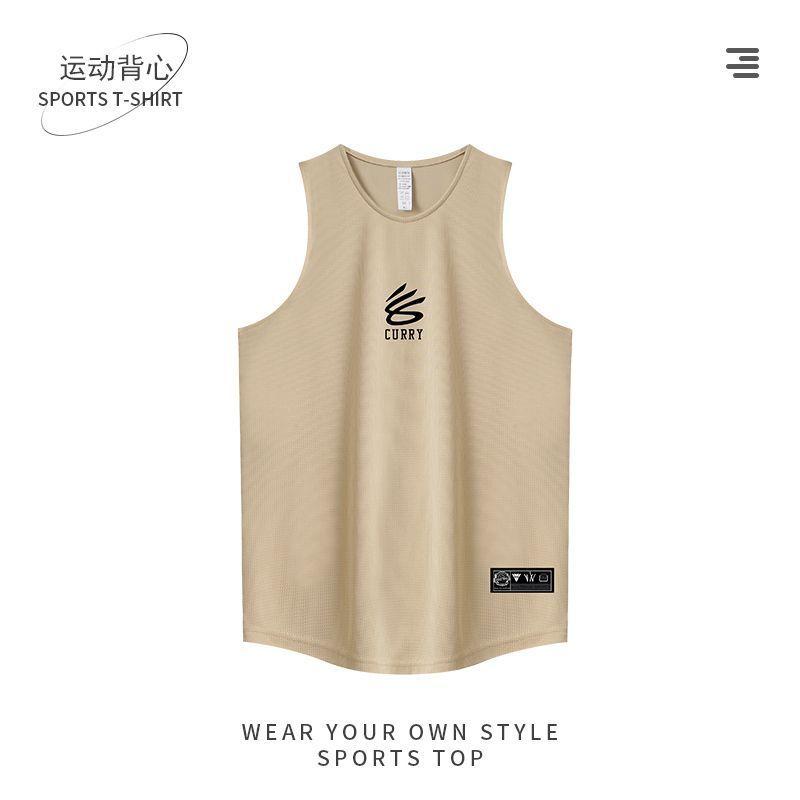 Men's plus Size Curry Training Wear Basketball Vest American Quick-Drying Summer Loose Men's Fitness Clothes Running Sports Sleeveless T-shirt 6