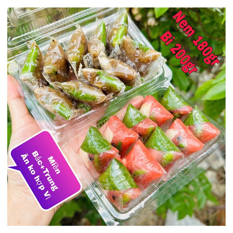 Combo 4 hộp tùy chọn Nem Bì Lai Vung Đồng Tháp Nem hộp 180gr Bì thịt hộp 200gr