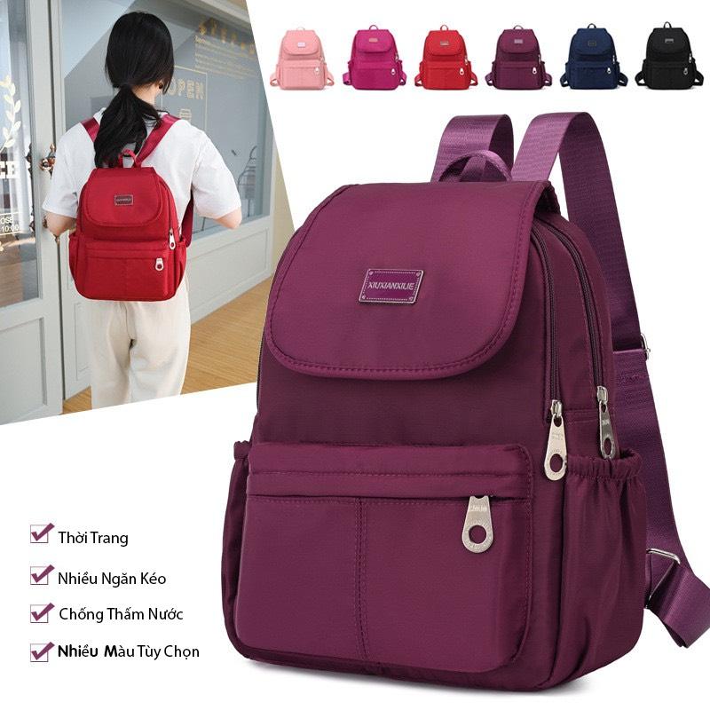  Balo vải dù chống thấm 2 ngăn kéo lớn tiện dụng thời trang gọn nhẹ TT252 