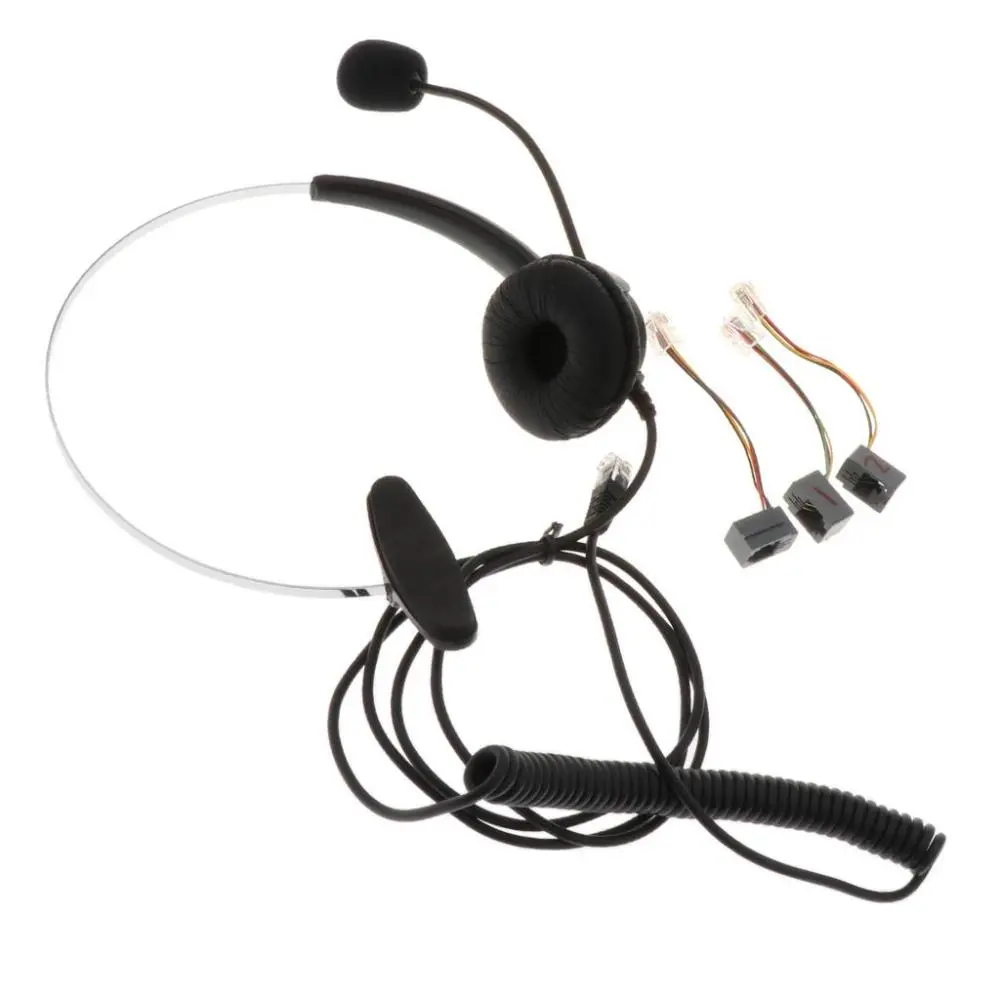Corded Telephone with Noise Cancellation - Black