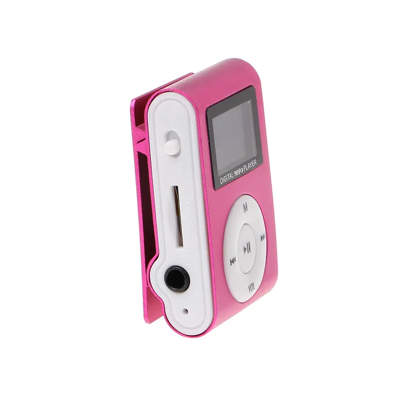 Kẹp kim loại mini USB MX-801, Micro SD , khe cắm thẻ TF, màn hình LCD, máy nghe nhạc MP3 4