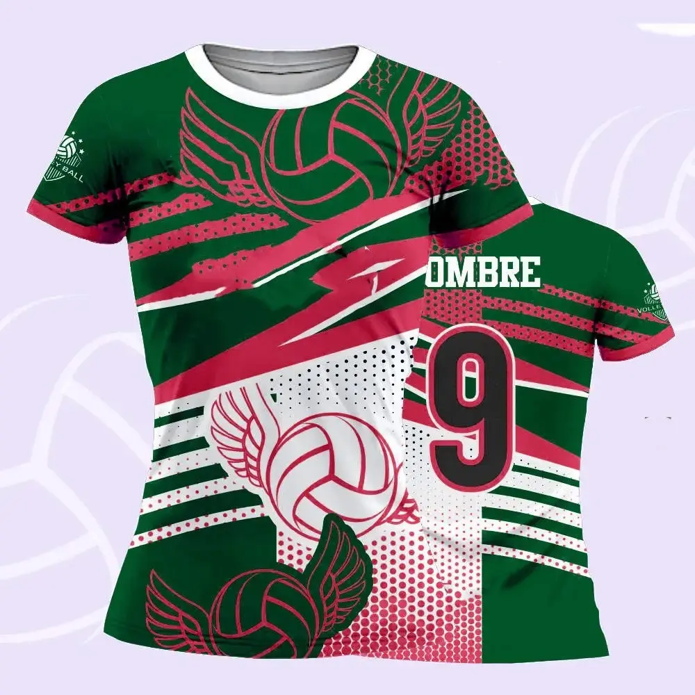【Free Custom Name】Leisure and comfortable sports T-shirt sports jersey mesh quick drying breathable material short sleeved TikTok hot selling new round neck printed T-shirt