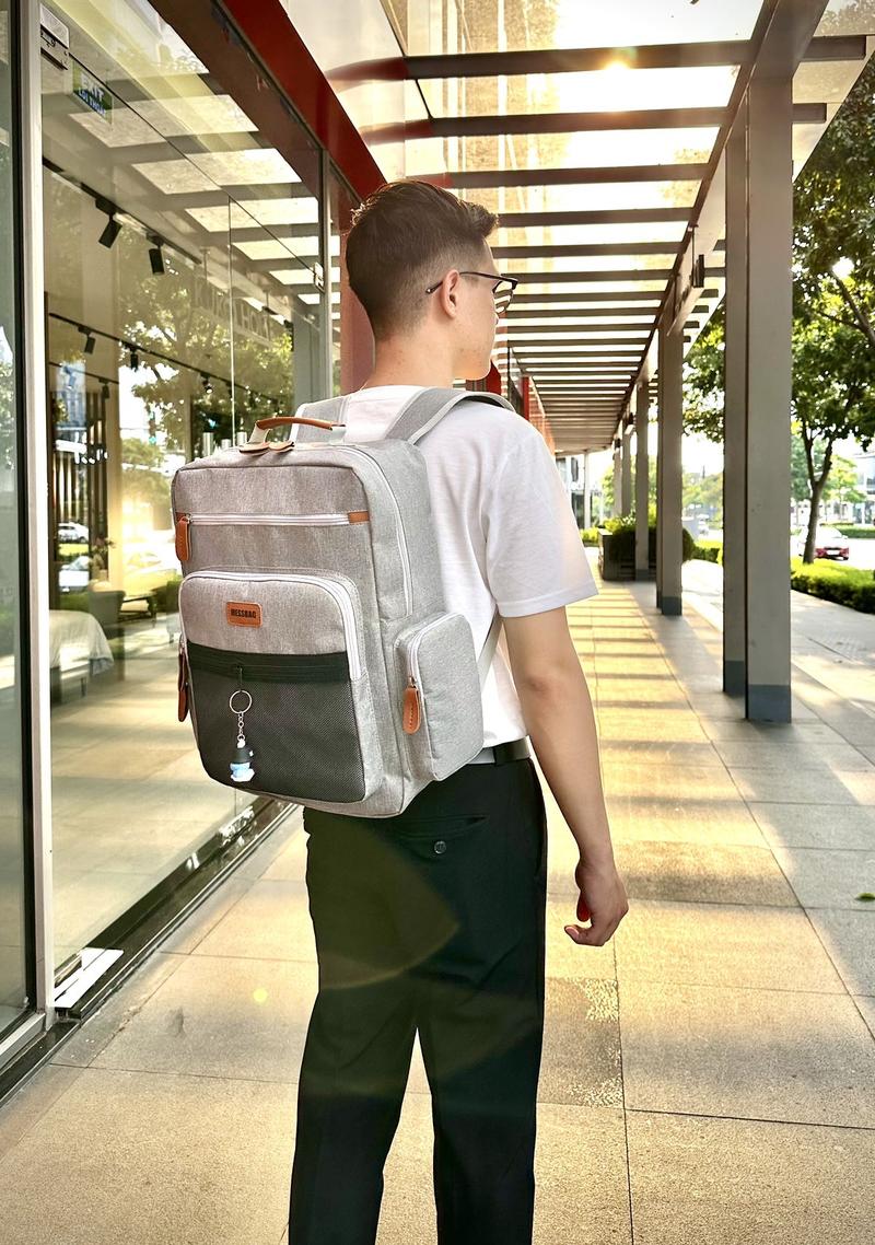 Product Introduction of Balo Đeo Vai Nam Nữ Thiết Kế Basic Nhiều Ngăn Tiện Lợi - Chống Sốc Tốt -  Đựng Laptop 16 inch Backpack Unisex Bag 38