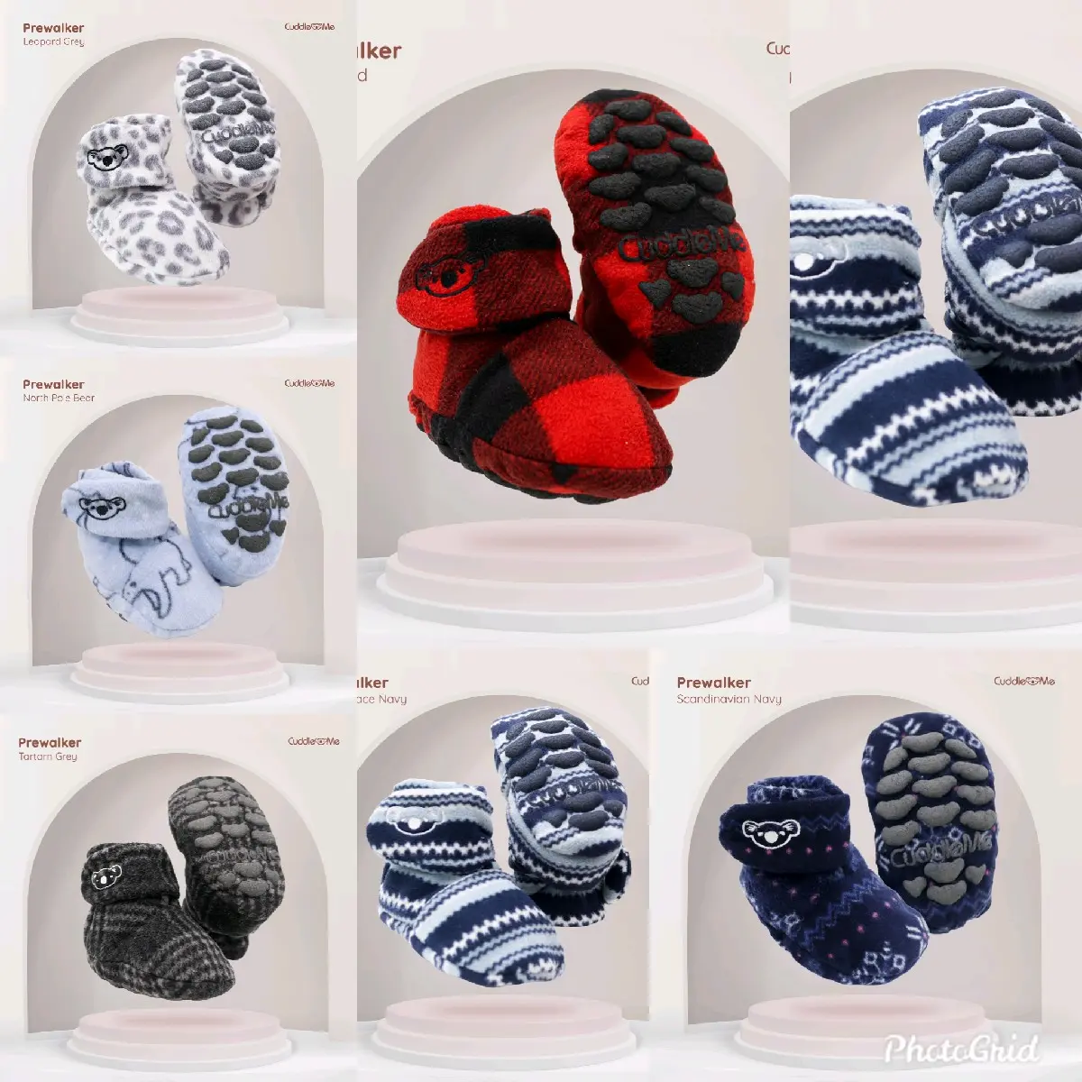 Cuddleme Fitted Booties Sepatu Kaos Kaki Cuddleme Prewalker Bayi