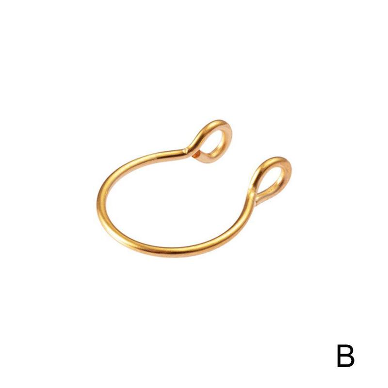 Product Introduction of Stainless Steel U-shaped Nose Rings Nose Clips And Plating Nose Pins Fittings Vacuum Piercing Z4T5 16