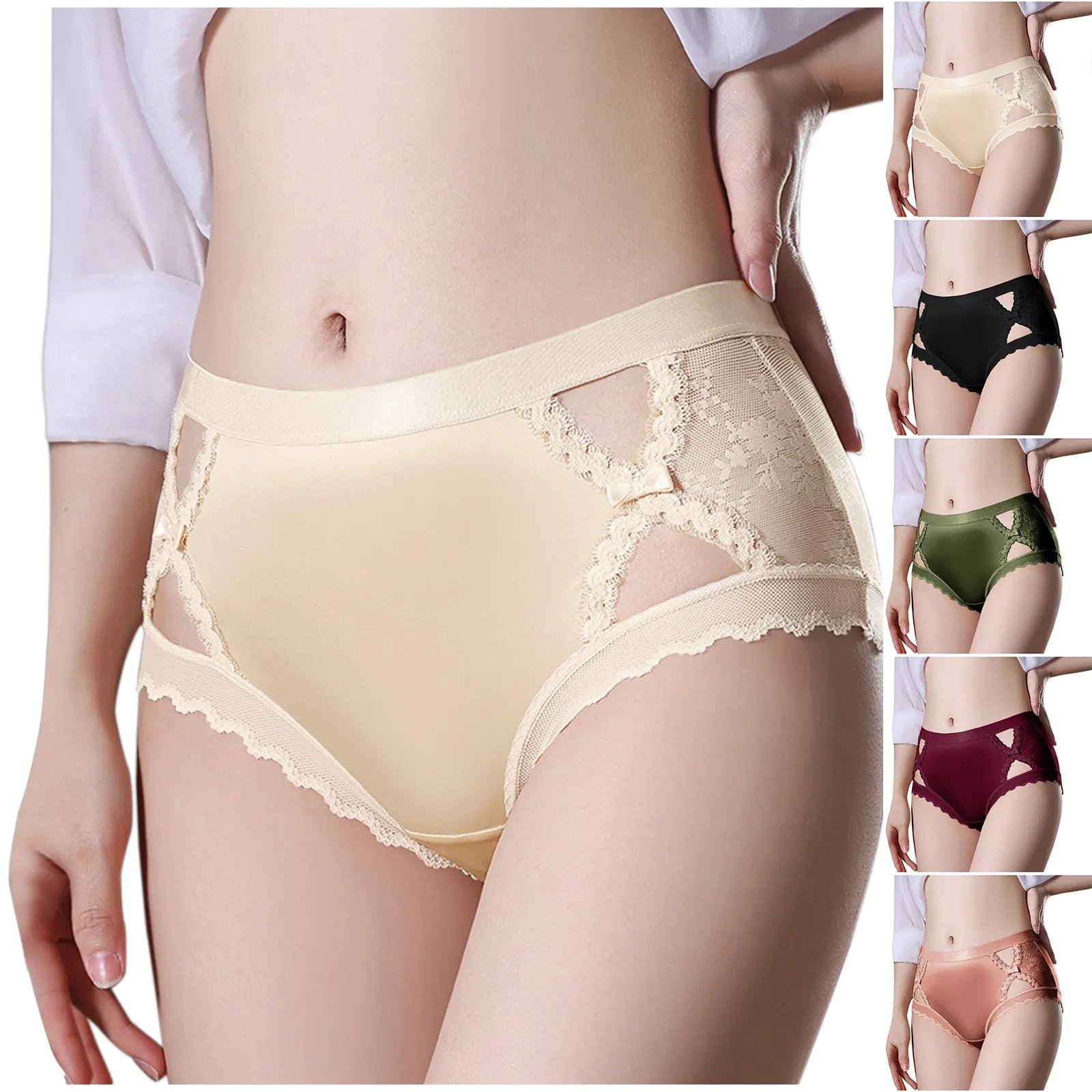 S nữ, thoải mái, mềm mại và gợi cảm, ren, Satin, đồ lót