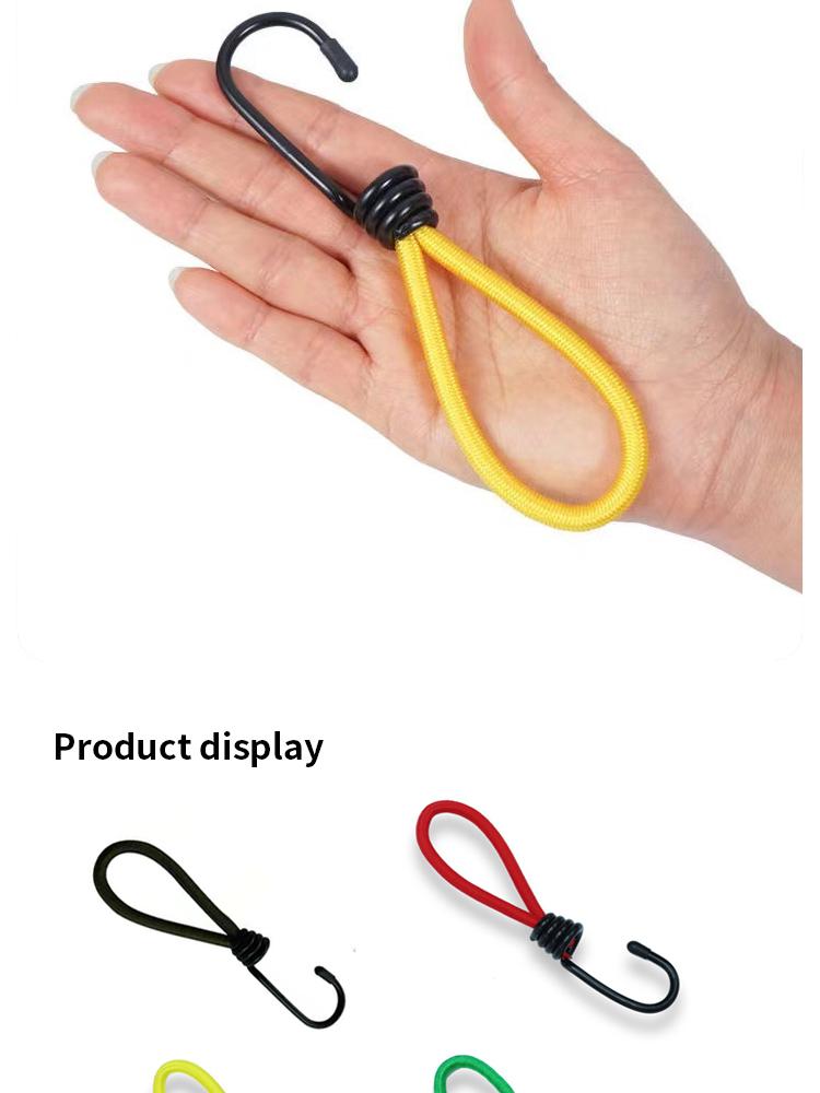 Product Introduction of Camping Tie-Down Kit: Elastic Rope, Hooks & Accessories for Secure Tent & Tarp Setup 8