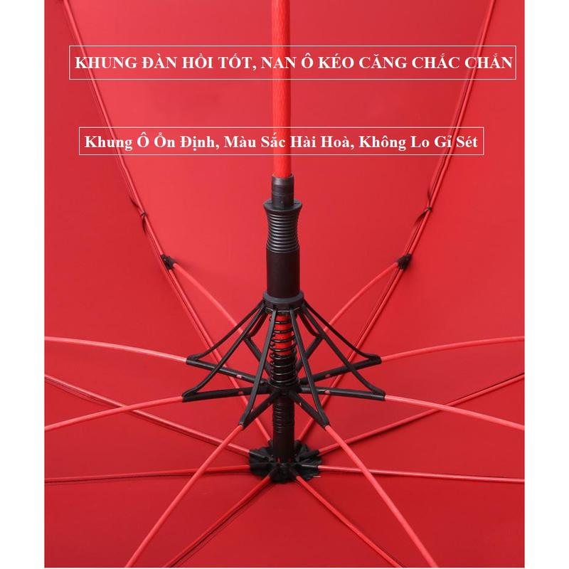 Ô Che Mưa Loại To Ô Dù Thông Minh Cán Dài Cao Cấp 8 Nan To Chống Rỉ Chống Gió Lật Có Vỏ Bọc Hiện Đại Mở Tự Động