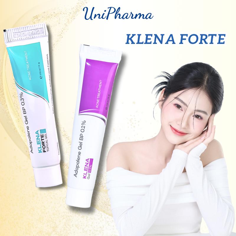Gel hỗ trợ giảm mụn Klena Forte thích hợp với mụn ẩn, mụn viêm và mụn trứng cá