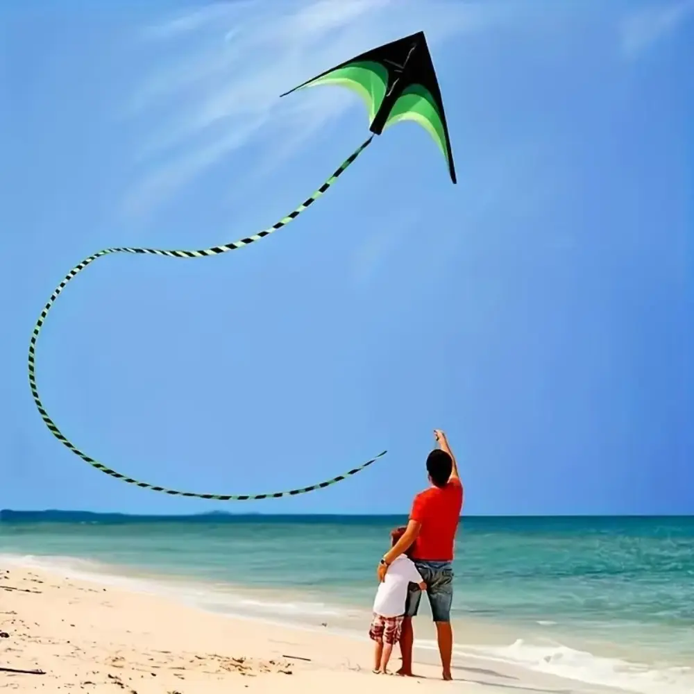 Diều Delta Dễ Bay, Hàng Mới Về, Cỡ Lớn 1,6m, Đuôi Dài, Với Dây Diều 100M, Diều Bay Tốt, Chất Liệu Ripstop, Thiết Kế Cầu Vồng, Thích Hợp Cho Các Môn Thể Thao Vui Nhộn