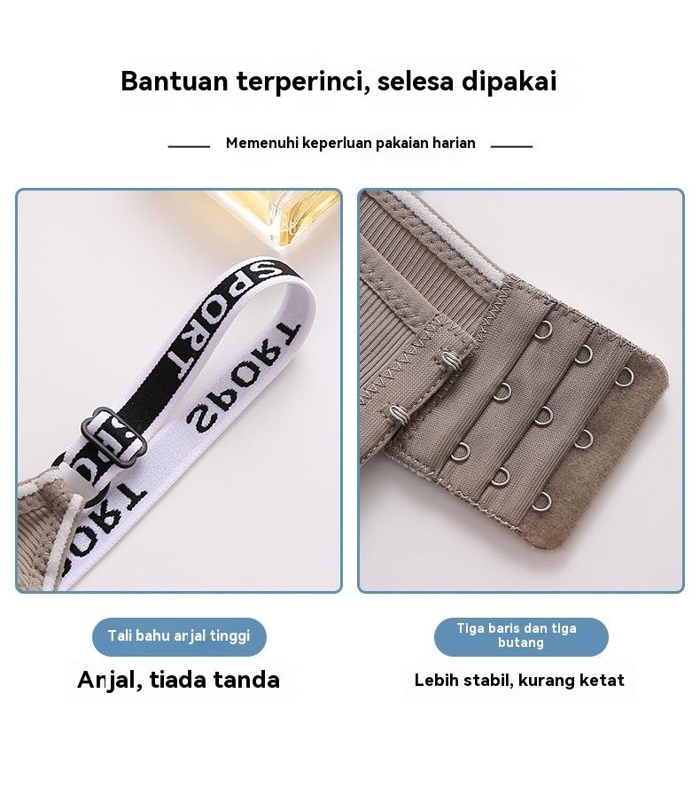 Product Introduction of 【STOK READY 】Seluar Dalam untuk Wanita, Pertengahan Umur, Bra Sukan Tekan Tubi Tanpa Wayar, Bra Belakang Kecantikan, Anti-Kendur dan Boleh Laras, Bersaiz Besar, Sesuai untuk Ibu Clothing Outdoor 10