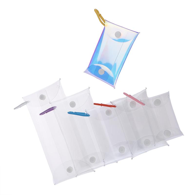 Product Introduction of Mini Anime Doll Display Bag Transparent Coin Purse Keychain Pendant Square Pouch Organizer Key Lipstick Earphone Storage Bag 31