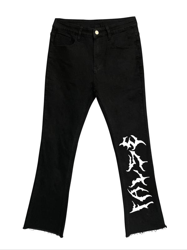 Casual Solid Split Joint Buttons Straight Wide Leg Solid Color Bottoms Casual Solid Split Joint Buttons Straight Wide Leg Solid Color Bottoms