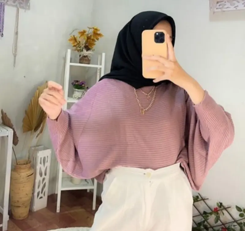 Atasan Baju Batwing Dewasa Rajut PREMIUM Knitwear Sweater Wanita 8