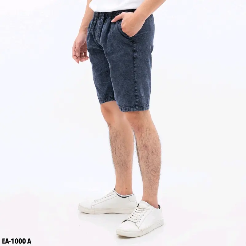 100rb Dapat 3 Celana Broadshot Jeans Pendek Pria Robek Snow Polos 1