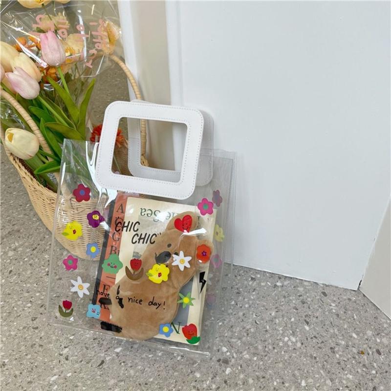 Product Introduction of túi xách nữ xinh 2025 Túi PVC Trong Suốt Hình Hoa Túi Tote Túi Quà Túi Thạch Túi Xách Nữ Túi Đựng Mỹ Phẩm Hộp Cơm Trưa Túi Đựng Đồ Dã Ngoại 13