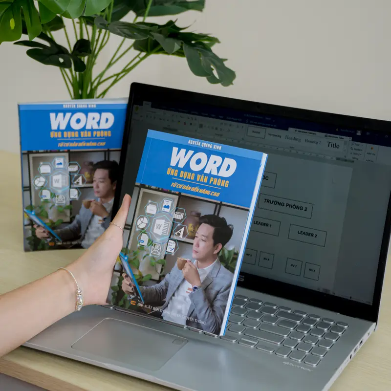 Combo 2 sách Word và sách 150 Tình Huống Excel Ứng Dụng Văn Phòng - Nguyễn Quang Vinh - Tặng Túi Vải + Bảng Hàm Excel 2