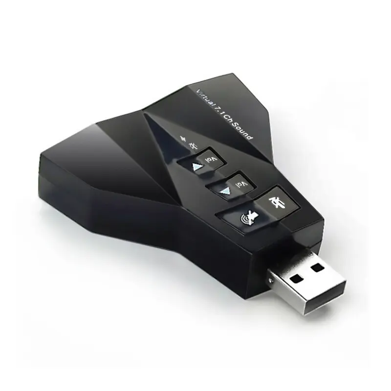 Bộ Chuyển Đổi Âm Thanh USB Ảo, Bên Ngoài, 7 Trong 1 Kênh, Âm Thanh 3D, Micrô Kép, Giao Diện Âm Thanh Kép, Đầu Ra Âm Thanh Độc Lập 6
