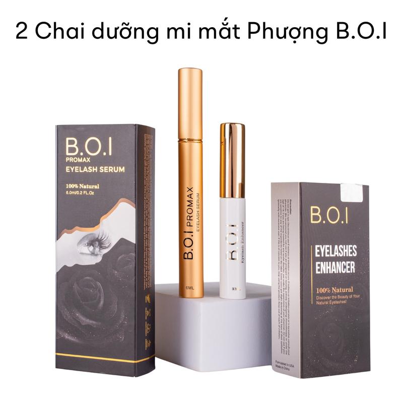 2 Chai dưỡng mi mắt phượng B.O.I Eyelash serum - hỗ trợ cải thiện dài lông mi gồm 1 cây mi B.O.I Promax 6ml và 1 cây mi B.O.I 3ml Mỹ Phẩm clio Cosmetic Nữ