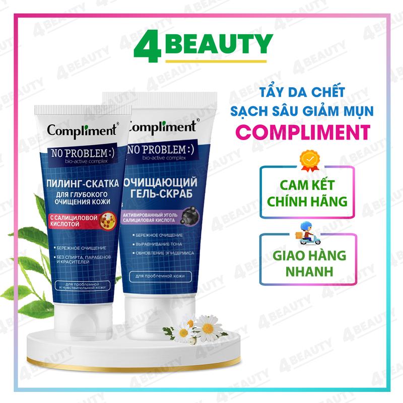 Tẩy Tế Bào Chết Da Mặt Compliment Peeling Roll BHA Hỗ Trờ Giảm Mụn Sáng Da Sạch Sâu Lỗ Chân Lông - 4 BEAUTY